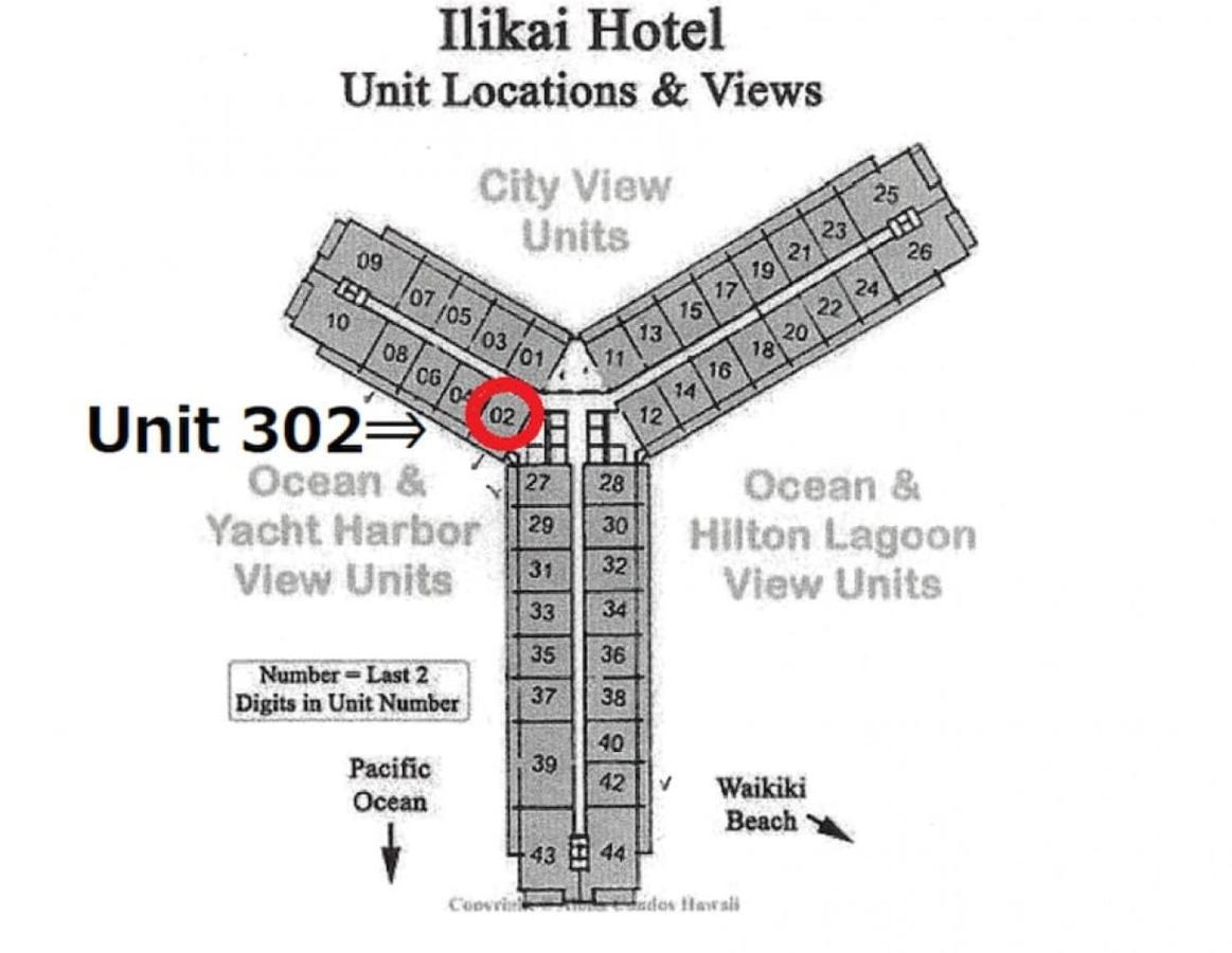 Ilikai Apt 302 - Spacious Studio With Stunning Ocean & Harbor Views Honolulu Exterior foto